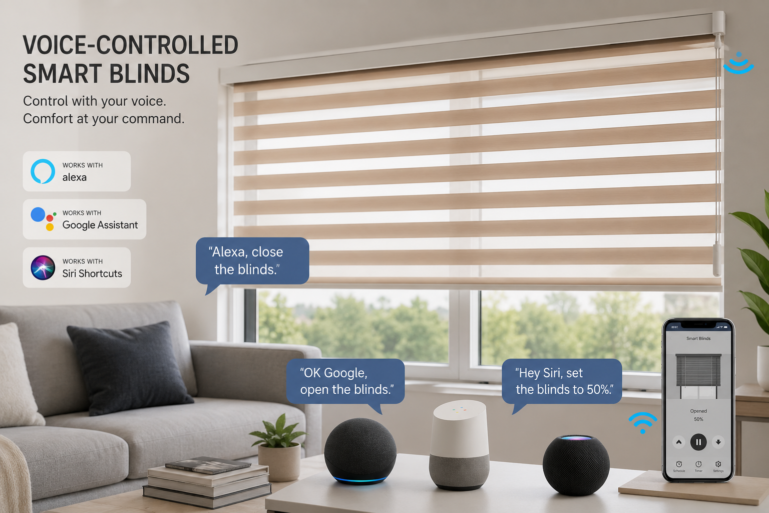 Voice-Controlled Smart Blinds