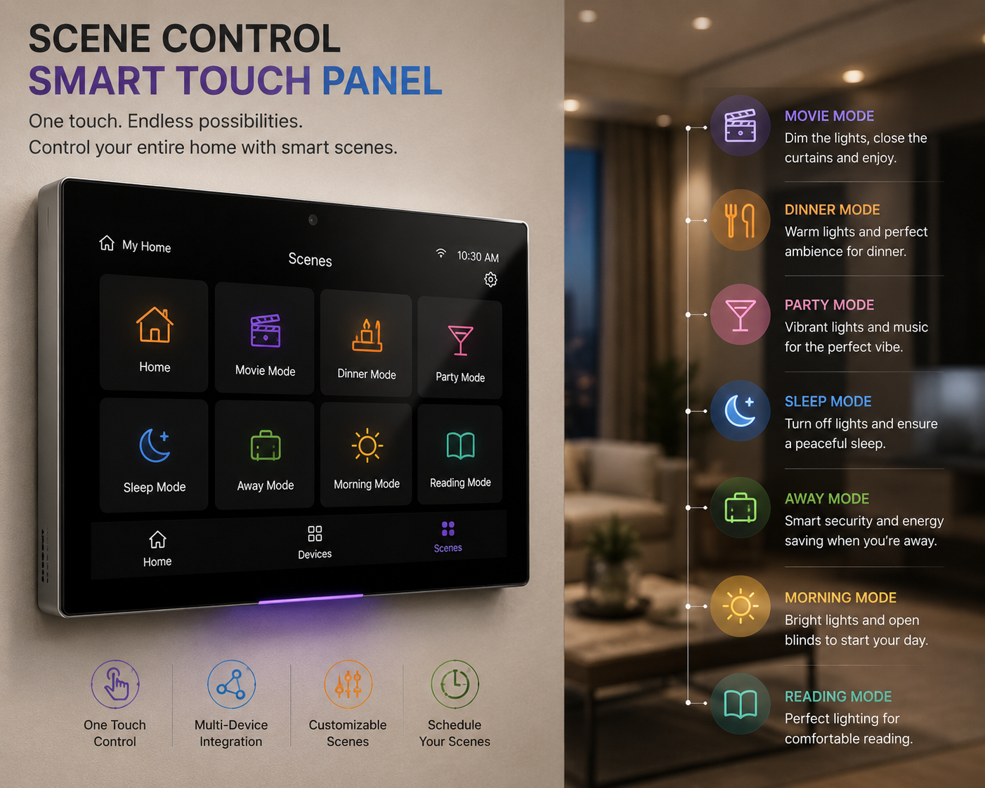 Scene Control Smart Touch Panels