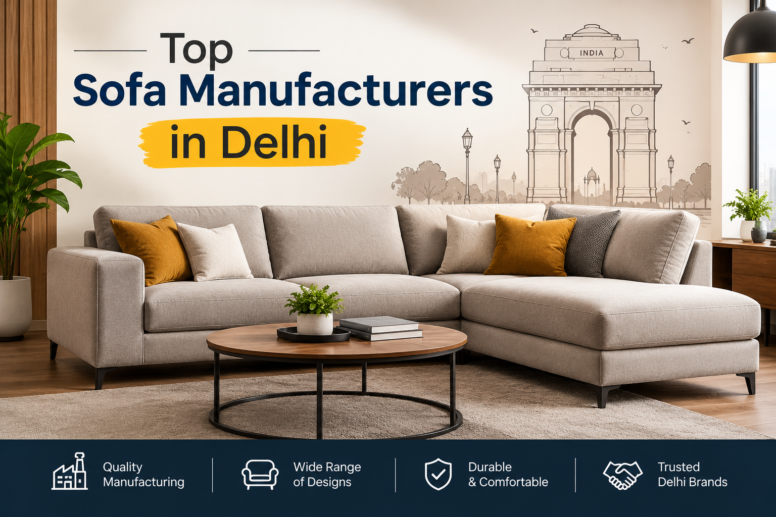 Top Sofa Manufacturers in Delhi